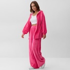 Костюм женский (толстовка и брюки) KAFTAN Plushy р. 44-46, фуксия 10610209 - фото 13290916