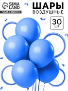 Воздушные шары латексные, набор «Синий», 30 шт. - Фото 1