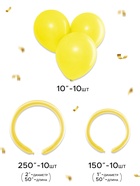 Воздушные шары латексные, набор «Жёлтый», 30 шт. - Фото 2