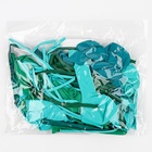 Воздушные шары латексные, набор «Тёмный бирюзовый», 60 шт. - Фото 4