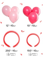 Воздушные шары латексные, набор «Ярко-розовый», 40 шт. - Фото 2