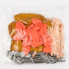 Воздушные шары латексные, набор «Персиковый и золотой», 60 шт. - Фото 4