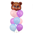 Воздушные шары, букет «Мишка», набор 9 шт. - Фото 2