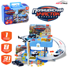 Парковка «Полицейский участок», 1 машинка, 8 дорожных знаков, 31 деталь - Фото 1