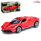 Машинка металлическая «Купе», 1:28, световые и звуковые эффекты, открываются двери, цвет красный - Фото 1