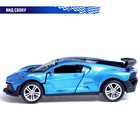 Машинка металлическая «Купе», 1:28, световые и звуковые эффекты, открываются двери, цвет синий - Фото 4