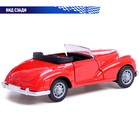 Машинка металлическая «Ретро», 1:32, инерционная, открываются двери, цвет красный - Фото 5