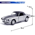 Машинка металлическая «Ретро», 1:32, инерционная, открываются двери, цвет серый - Фото 3