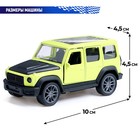 Машинка металлическая «Джип», инерционная, 1:36, открываются двери, цвет зелёный - Фото 3