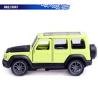 Машинка металлическая «Джип», инерционная, 1:36, открываются двери, цвет зелёный - Фото 4
