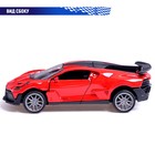 Машина металлическая «Купе», 1:36, инерционная, открываются двери, цвет красный - Фото 4