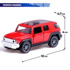 Машина металлическая «Джип», 1:36, инерционная, открываются двери, цвет красный - Фото 3