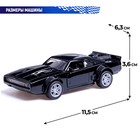 Машинка металлическая «Форсаж», 1:32, инерционная, открываются двери, цвет черный - Фото 3