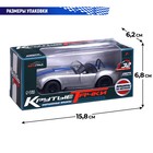 Машинка металлическая «Ретро», 1:32, инерционная, открываются двери, цвет серый - Фото 6