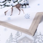 Скатерть новогодняя «Доляна. Зимний лес», 145×215 ±3 см, 100% п/э - Фото 6