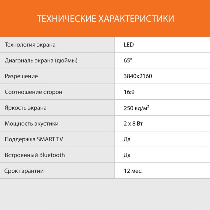 Телевизор LED SunWind 65" SUN-LED65XU401 Яндекс.ТВ Frameless черный 4K Ultra HD 60Hz DVB-T   1066949 - фото 51631776