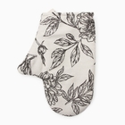 Варежка - прихватка «Этель» Black flowers, 20×27 см, 100% хлопок, саржа 190 г/м² - Фото 2