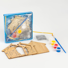 Ёлочная подвеска из дерева своими руками на новый год «Мишка», набор для творчества - Фото 2