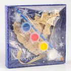 Ёлочная подвеска из дерева своими руками на новый год «Ёлка», набор для творчества - Фото 7