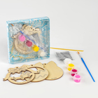 Ёлочная подвеска из дерева своими руками на новый год «Шар», набор для творчества - Фото 2