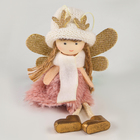 Ёлочное украшение кукла «Фея», в шапке с шарфом - Фото 2
