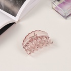 Краб для волос "Флориана" (набор 3 шт) дуга волна, 6,5 и 4 см, розовый (6 шт) - фото 809121939