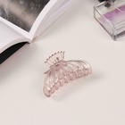 Крабики для волос «Флориана», набор 3 шт., мешочек, 6.5 и 4 см, розовые 10454856