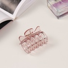 Краб для волос "Флориана" (набор 3 шт) крылья, 5,5 и 4 см, розовый (6 шт) - фото 809122003