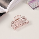 Краб для волос "Флориана" (набор 3 шт) геометрия, 6,5 и 4 см, розовый (6 шт) - фото 809122011