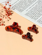 Крабик для волос «Флориана», набор 3 шт., дуга, 6.5 и 4 см, тёмно-коричневый (комплект 6 шт) - фото 52084069