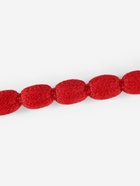 Тесьма декоративная с помпонами, 8 мм, 9.1±0.5 м, красная - Фото 2