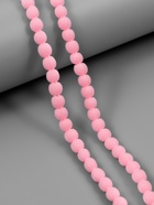 Тесьма декоративная с помпонами, 10 мм, 9.1±0.5 м, розовая - Фото 1