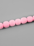 Тесьма декоративная с помпонами, 10 мм, 9.1±0.5 м, розовая - Фото 2