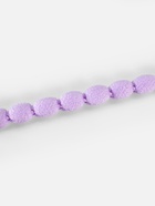Тесьма декоративная с помпонами, 10 мм, 9.1±0.5 м, сиреневая - Фото 2