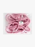 Тесьма декоративная с помпонами, 10 мм, 9.1±0.5 м, розовый - Фото 3