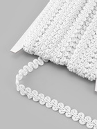 Тесьма декоративная «Шанель», 12 мм, 10±1 м, белая - Фото 1