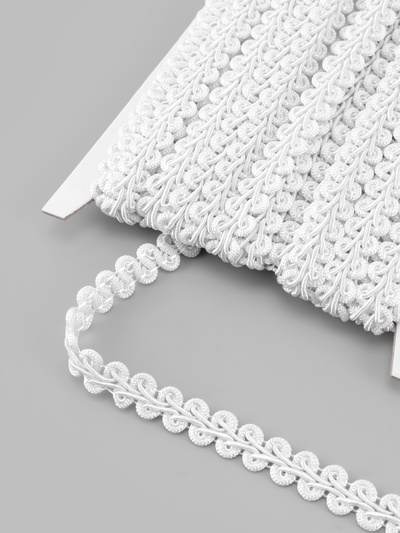 Тесьма декоративная «Шанель», 12 мм, 10±1 м, белая