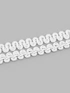 Тесьма декоративная «Шанель», 12 мм, 10±1 м, белая - Фото 2