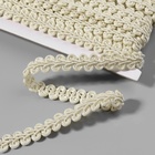 Тесьма декоративная «Шанель», 12 мм, 10±1 м, бежевая - Фото 2