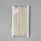 Тесьма декоративная «Шанель», 12 мм, 10±1 м, бежевая - Фото 3