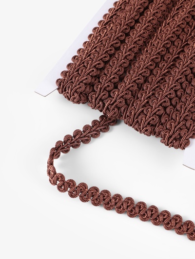 Тесьма декоративная «Шанель», 12 мм, 10±1 м, коричневая