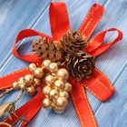 Украшение новогоднее «Зимнее волшебство. Очарование» 15×7 см, с колокольчиками и ветками - Фото 3