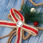 Украшение ёлочное «Зимнее волшебство. Жанр», новогоднее, 28×10 см, в виде звезды - Фото 3