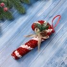 Ёлочная игрушка «Новогодний леденец» 18×7.5 см, красно-белый - Фото 2