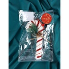 Ёлочная игрушка «Новогодний леденец» 17×7.5 см, бело-красный - Фото 5