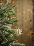 Ёлочные игрушки набор 2 шт. «Зимнее волшебство. Снежинка объёмная», 7×6 см, белый - Фото 2