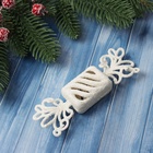 Ёлочные игрушки 2 шт. «Конфетка блеск» 12.5×3.5 см, белый - Фото 3