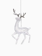 Ёлочная игрушка «Зимнее волшебство. Олень рога блеск», 13.5×8, прозрачный - фото 7634652