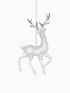 Ёлочная игрушка «Зимнее волшебство. Олень рога блеск», 13.5×8, прозрачный - фото 7634655