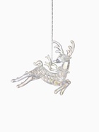 Ёлочная игрушка «Зимнее волшебство. Олень резной», 10.5×12 см, прозрачный перламутр 10499914